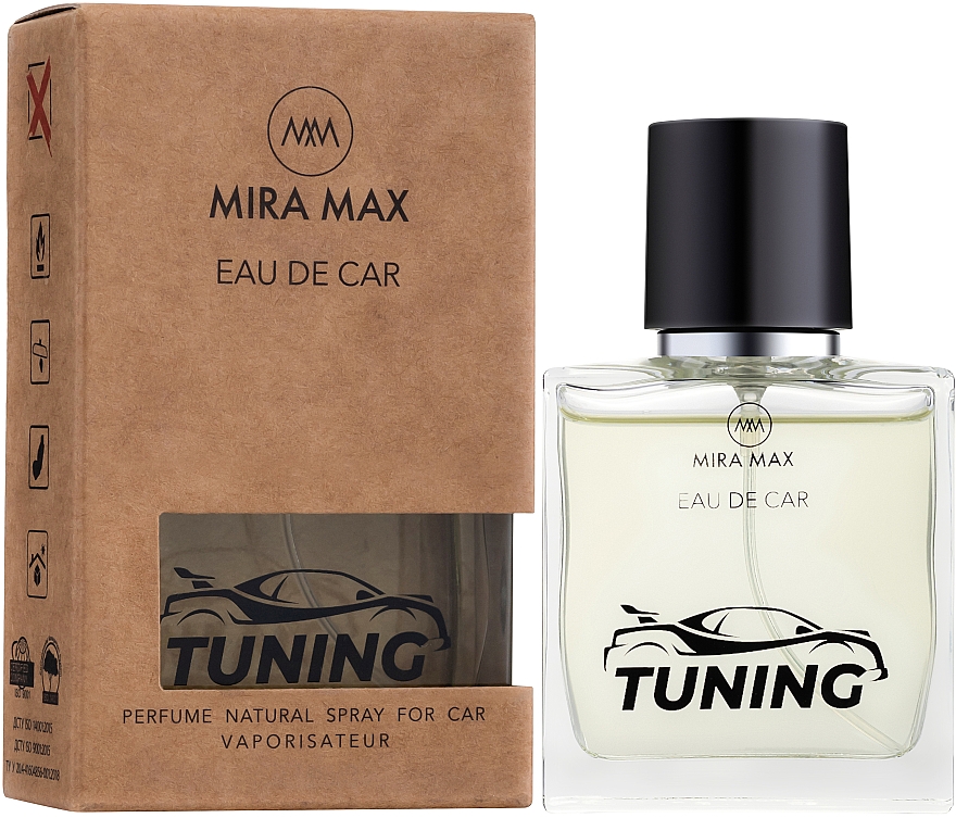 Ароматизатор для авто - Mira Max Eau De Car Tuning Perfume Natural Spray For Car Vaporisateur — фото N1