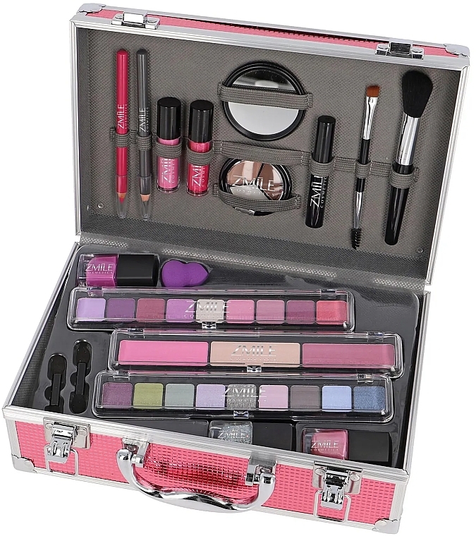 Набор для макияжа в розовом кейсе - Zmile Cosmetics Merry Berry Beauty Make Up Case — фото N1