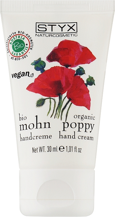 Крем для рук "Мак" - Styx Naturcosmetic Mohn Poppy Hand Cream — фото N1