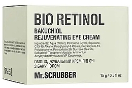 Омолаживающий крем под глаза с бакучиолом - Mr.Scrubber Bio Retinol — фото N2