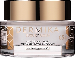 Крем для обличчя "Реконструктор молодості" - Dermika Luxury Gold 24K Total Benefit Luxury Youth Reconstructor Cream 65+ — фото N2