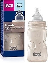 Пляшечка для годування "Trends", 250 мл, бежева - Lovi — фото N1