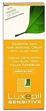 Парфумерія, косметика Крем для депіляції чутливої шкіри - Luxepil Sensitive Classic Depilatory Cream + Spatula