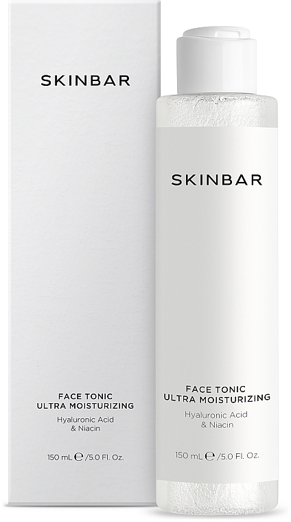 ПОДАРУНОК! Тонік для обличчя зволожувальний з гіалуроновою кислотою і ніацином - SKINBAR Hyaluronic Acid & Niacin Face Tonic