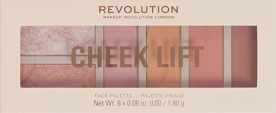 Палетка для макіяжу - Makeup Revolution Cheek Lift Face Palette — фото N1