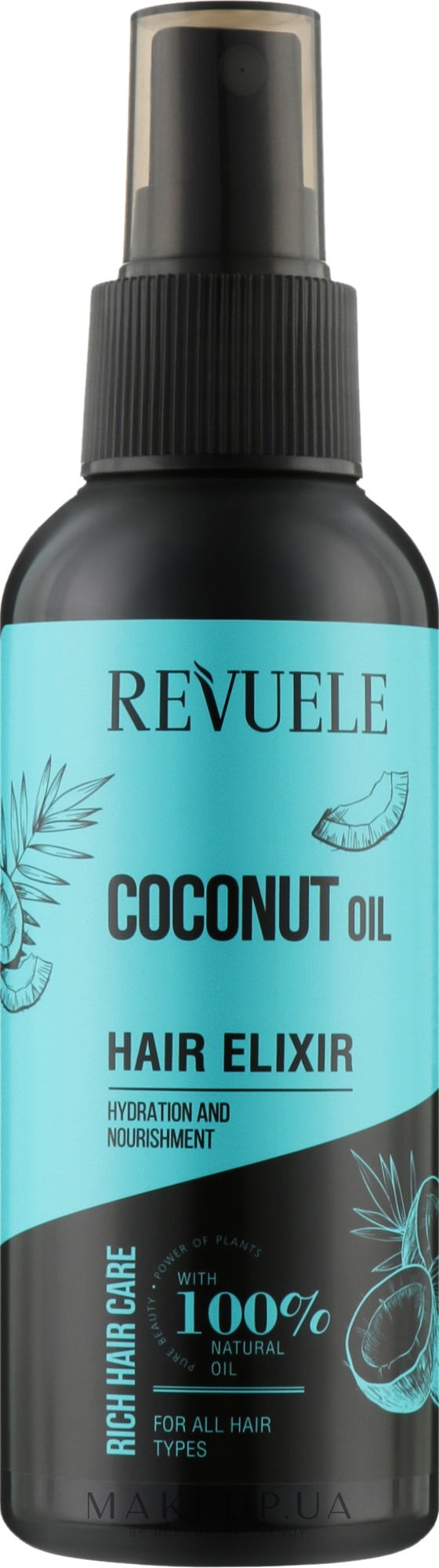 Эликсир для волос с кокосовым маслом - Revuele Coconut Oil Hair Elixir — фото 120ml