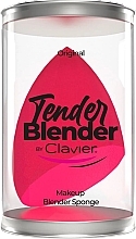 Спонж для макияжа со скошенной кромкой, розовый - Clavier Tender Blender Super Soft — фото N1