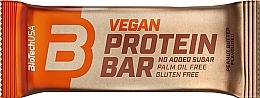 Протеиновый батончик веганский "Арахисовая паста" - BioTechUSA Vegan Protein Bar Peanut Butter — фото N1