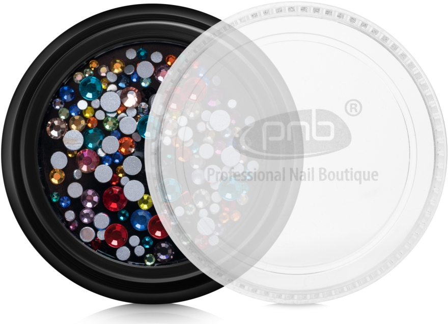 Стразы для ногтей - PNB Colorful Mix SS2,3,6,8,10,12 Glass — фото N2