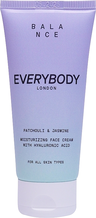 Зволожувальний крем для обличчя "Пачулі та жасмин" - EveryBody Balance Moisturizing Face Cream Patchouli & Jasmin — фото N1