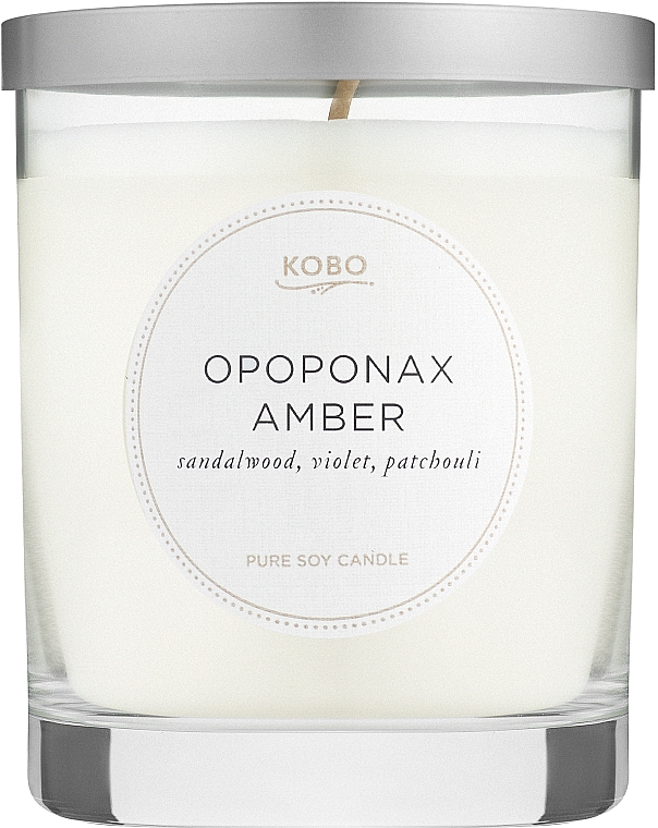 Kobo Opoponax Amber - Ароматическая свеча — фото N1