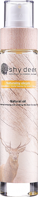 Натуральна олія для зняття макіяжу та вмивання обличчя         - Shy Deer Natural Oil — фото N1