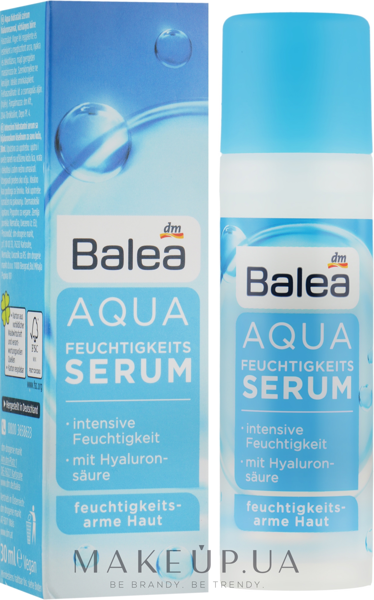 Сироватка "Аква" для сухої шкіри обличчя - Balea Serum Feuchtigkeits Aqua — фото 30ml
