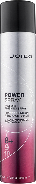 Лак экстра сильной фиксации (фиксация 8-10) - Joico Style and Finish Power Spray Fast-Dry Finishing Spray-Hold 8-10 — фото N1