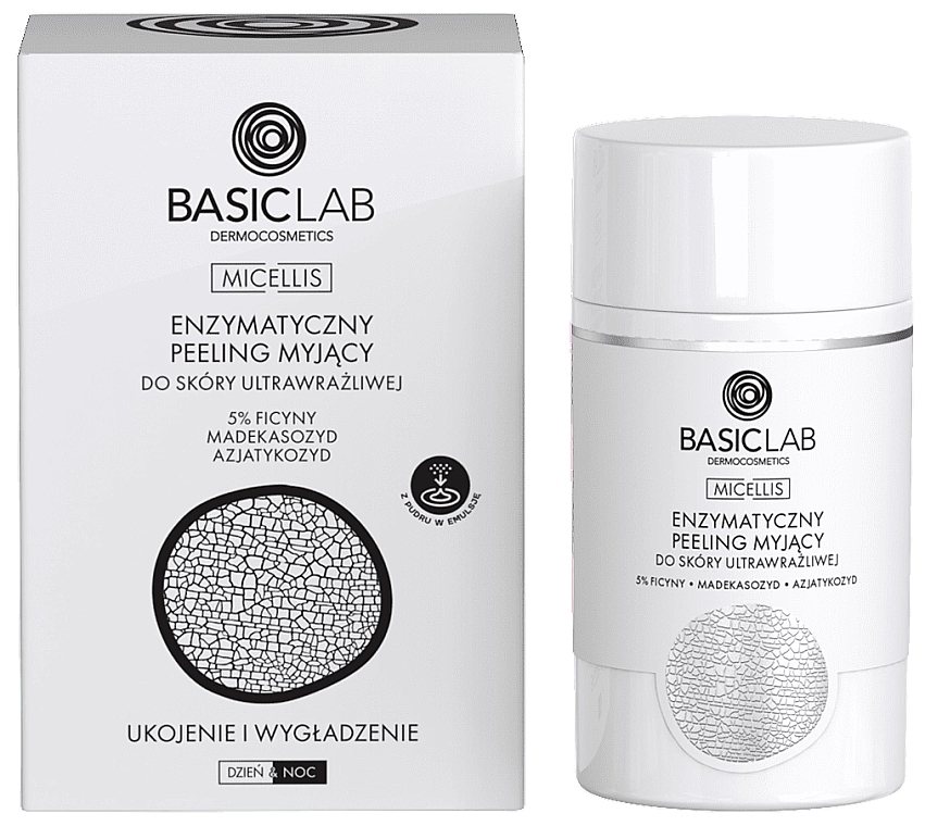 Энзимный очищающий пилинг для сверхчувствительной кожи - BasicLab Dermocosmetics Micellis — фото N1