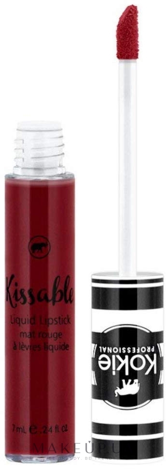 Матова рідка помада - Kokie Professional Kissable Matte Liquid Lipstick — фото 584 - Cerise