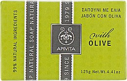 Мыло "Оливки" - Apivita Natural Soap with Olive — фото N1