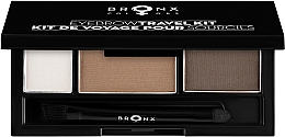 Палітра для брів - Bronx Colors Ash Brown Eye Brow Travel Kit — фото N1