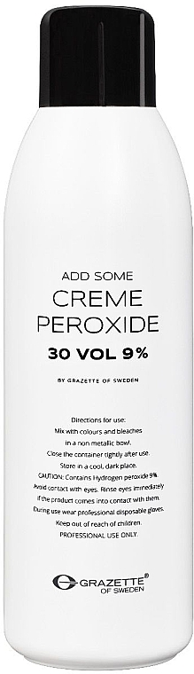Окислитель к краске для волос 9% - Grazette Add Some Creme Peroxide 30 Vol — фото N1