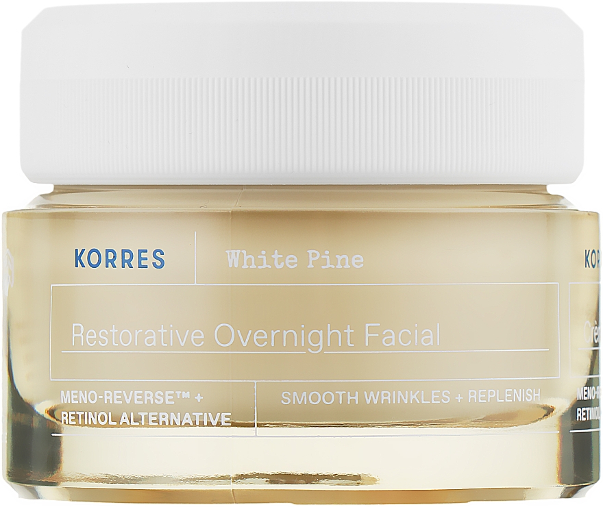 Нічний крем для відновлення об'єму - Korres White Pine Restorative Overnight Facial — фото N1