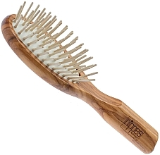 Щетка для волос из оливкового дерева, бежевая - Nippes Solingen Brush H9 — фото N1