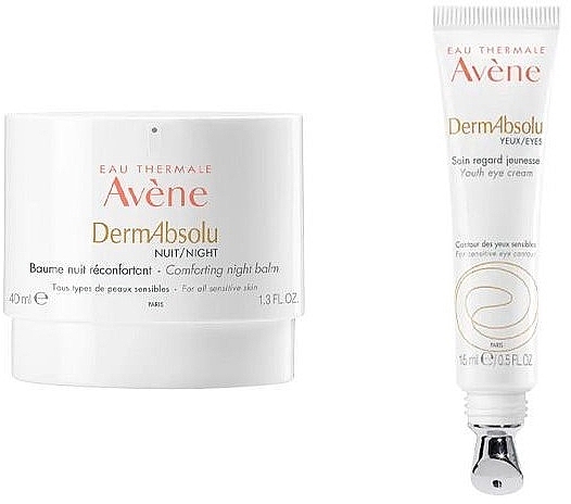 Набір - Avene DermAbsolu Night Balm (n/balm/40ml + eye/cr/15ml) — фото N2