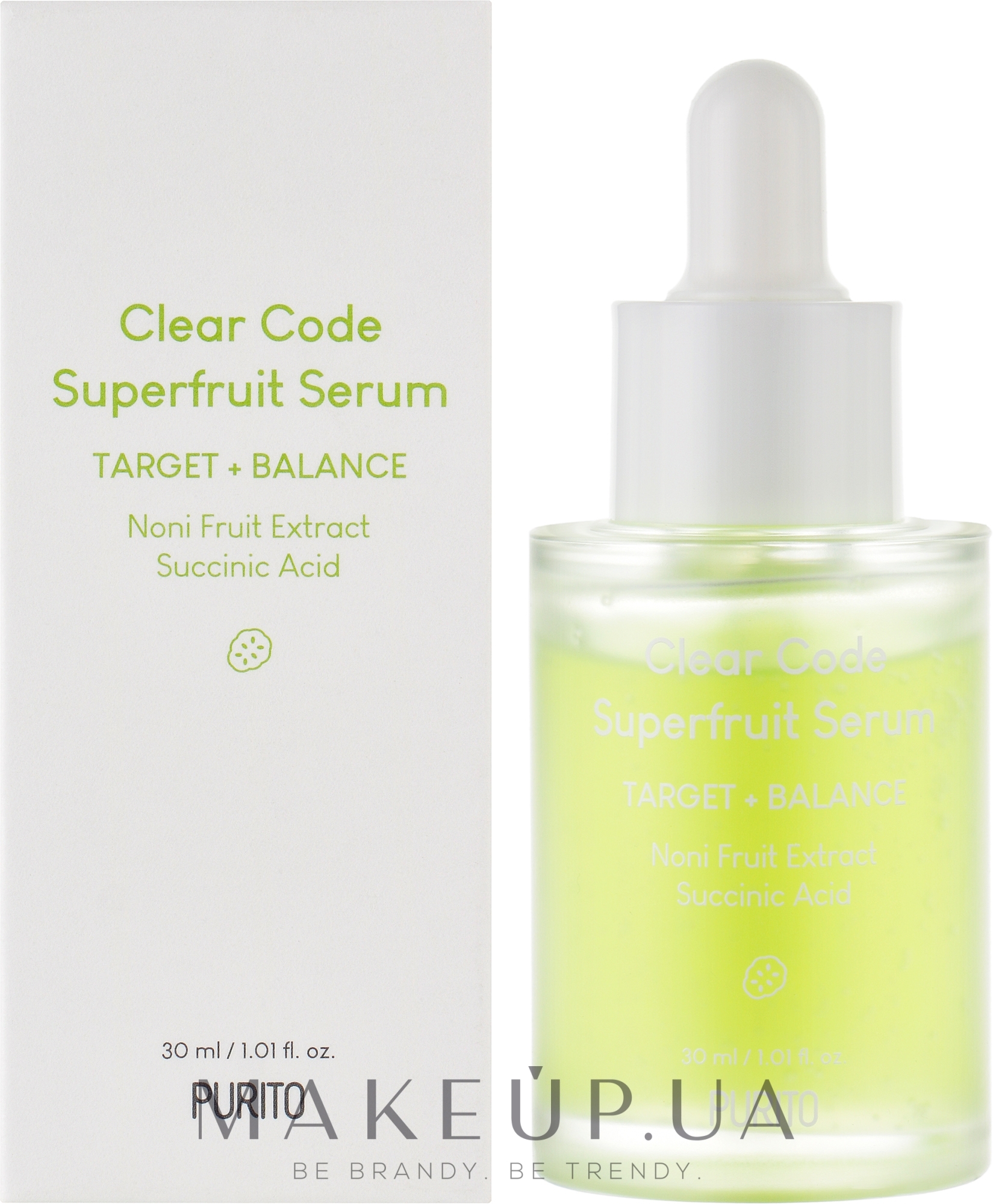 Балансирующая сыворотка для лица - Purito Clear Code Superfruit Serum — фото 30ml