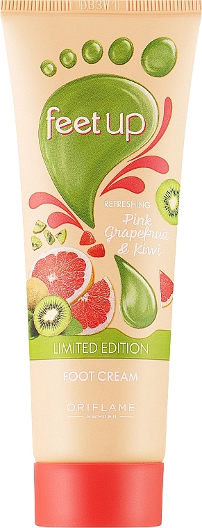 Крем для ніг "Рожевий грейпфрут і ківі" - Oriflame Feet Up Refreshing Pink Grapefruit & Kiwi Foot Cream — фото N1