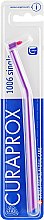 Парфумерія, косметика Монопучкова зубна щітка "Single CS 1006", фіолетова з рожевим - Curaprox