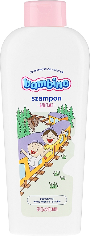 Детский шампунь для волос "Лелек и Болек в поезде" - Bambino Shampoo Special Edition — фото N1