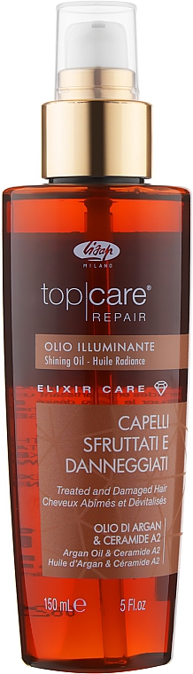 Масло для блеска волос - Lisap Top Care Repair Elixir Care Shining Oil — фото N4