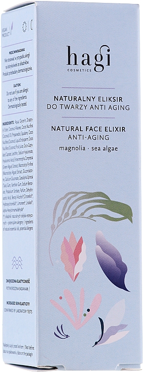 Натуральний еліксир для обличчя - Hagi Natural Face Elixir Anti-aging — фото N1