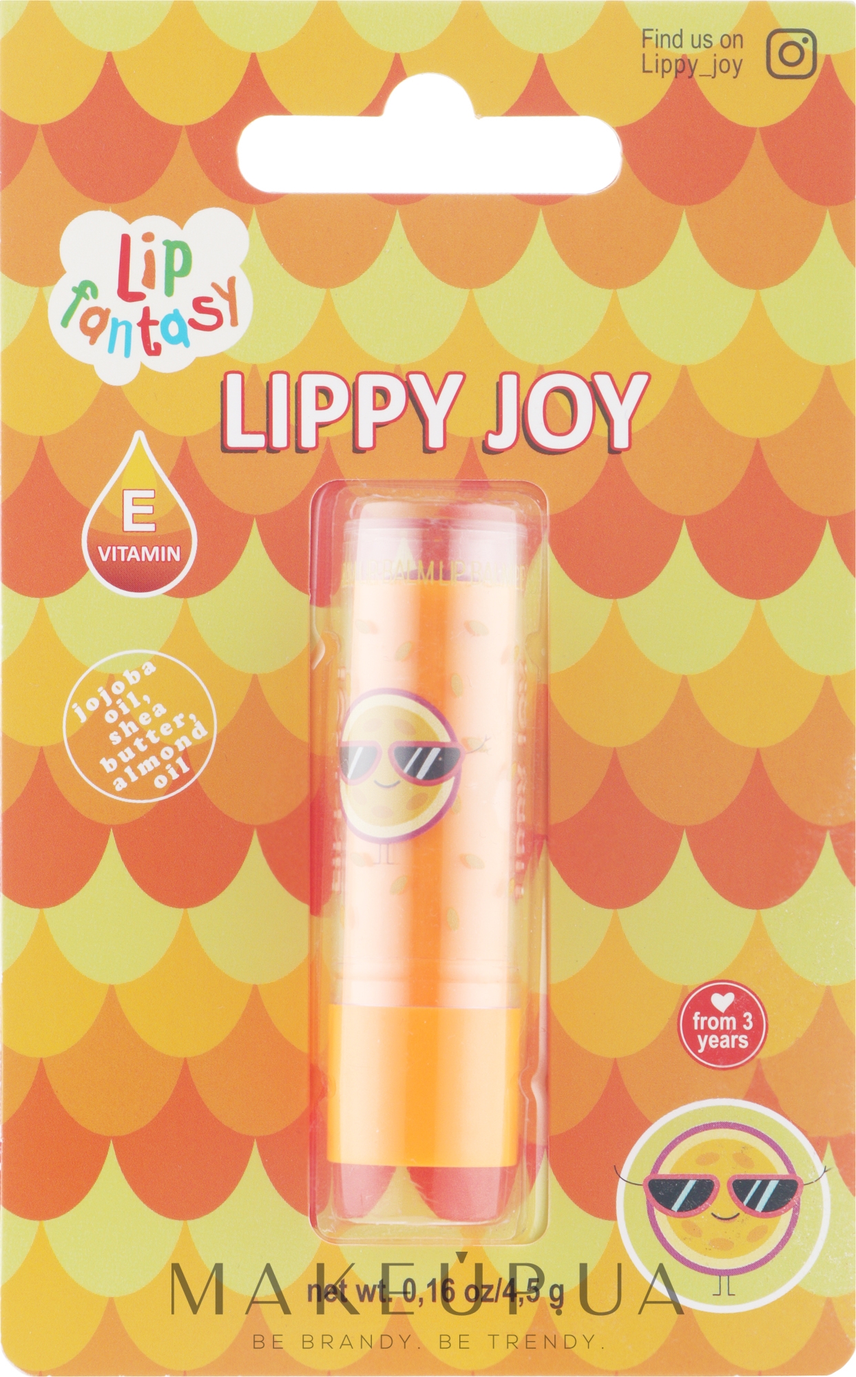 Детский бальзам для губ "Lip Fantasy", с ароматом маракуйи - Ruby Rose Lippy Joy — фото 4.5g