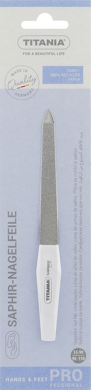 Пилка для нігтів з мікросапфіровим покриттям розмір 6 - Titania Soligen Saphire Nail File