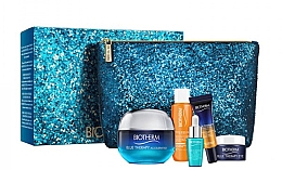 Духи, Парфюмерия, косметика Набор - Biotherm Blue Therapy Accelerated (cr/50ml + oil/30ml + elixir/7ml + cr/10ml + eye/cr/5ml + pouch)