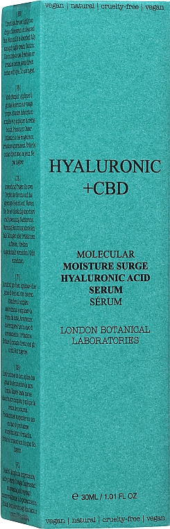 Набор - London Botanical Laboratories Hyaluronic Acid+CBD Moisture Surge Serum (Serum/30ml + Serum/30ml) — фото N2