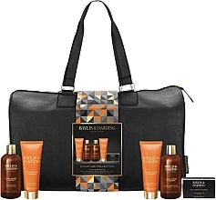 Парфумерія, косметика Набір, 6 продуктів - Baylis & Harding Black Pepper & Ginseng Luxury Travel Bag Gift Set