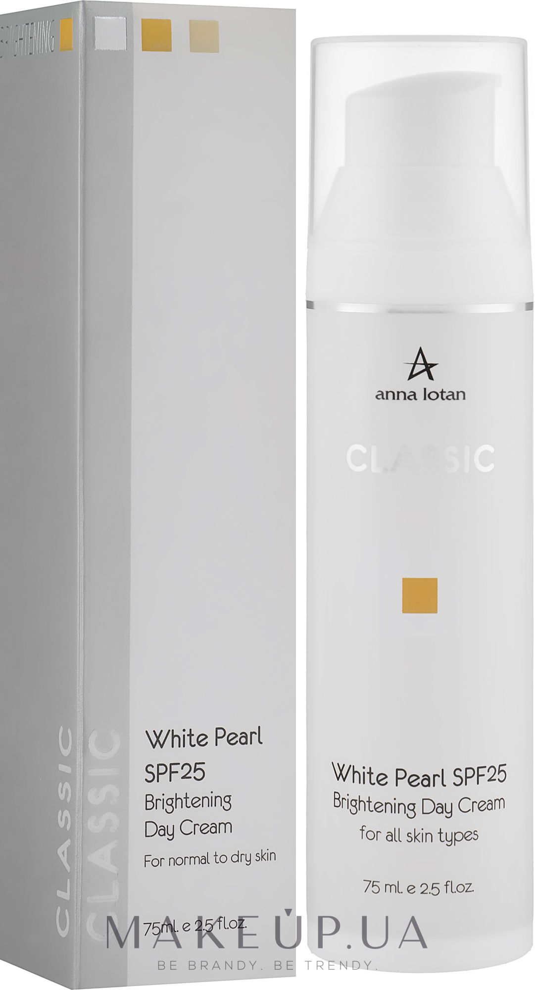 Солнцезащитный дневной крем "Белая жемчужина" SPF-30 - Anna Lotan Classic White Pearl Protective Day Cream — фото 75ml