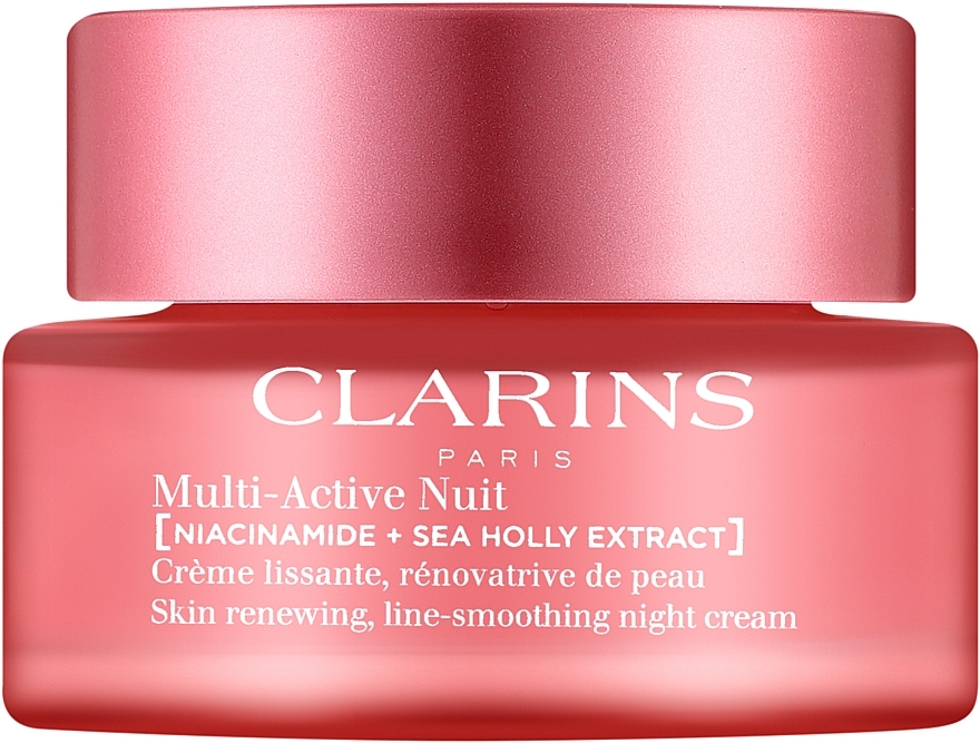 Ночной крем для всех типов кожи - Clarins Multi-Active Jour Niacinamide+Sea Holly Extract Glow Boosting Line-Smoothing Night Cream — фото N1