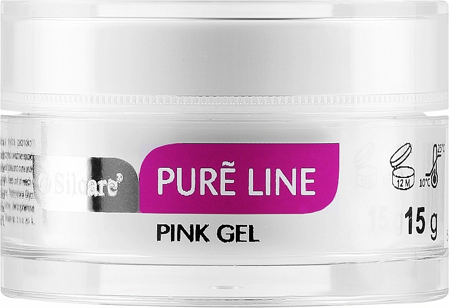 Гель для нігтів - Silcare Pure Line Pink Gel — фото N1