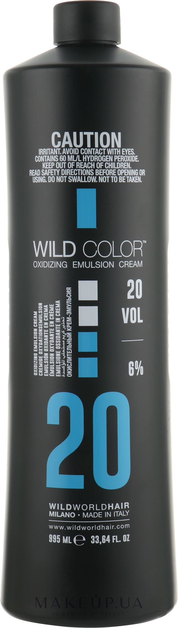 Окислительная эмульсия 6% - Wild Color Oxidizing Emulsion Cream VOL20 — фото 995ml