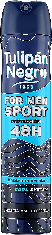 Дезодорант-антиперспірант "For Men Sport" - Tulipan Negro Antiperspirant — фото N1