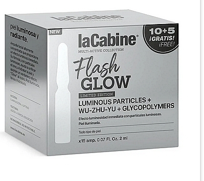 Ампулы для лица с сияющим эффектом - La Cabine Flash Glow Ampoules — фото N1