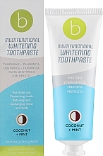 Многофункциональная отбеливающая зубная паста "Кокос и мята" - Beconfident Multifunctional Whitening Toothpaste Coconut Mint — фото N1