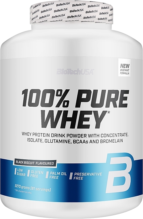 Протеин "Черный бисквит" - BioTech 100% Pure Whey Black Biscuit — фото N3