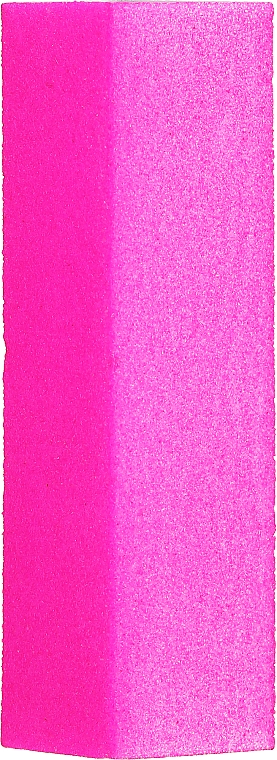 Чотиристоронній полірувальний блок для нігтів, неоновий рожевий - M-sunly — фото N1