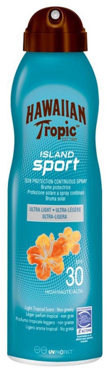 Сонцезахисний спрей для тіла - Hawaiian Tropic Island Sport Ultra Light Spray SPF 30 — фото N1