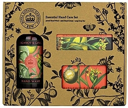Набір - The English Soap Company Bergamot & Ginger Essential Hand Care Set (soap/240g + h/cr/75ml + h/wash/500ml) — фото N1