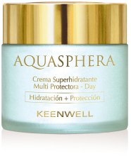 Денний суперзволожуючий мультизахисний крем для обличчя - Keenwell Aquasphera Moisturizing Multi-Protective Cream — фото N3