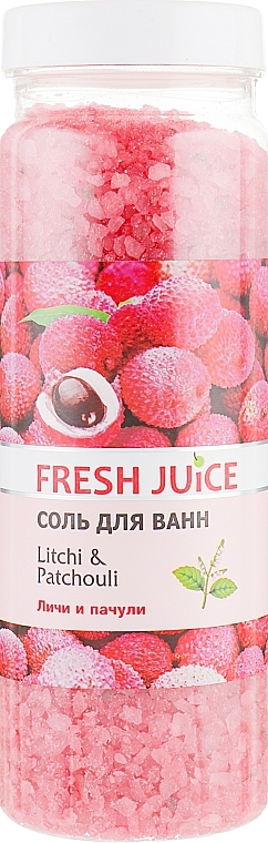 УЦІНКА Сіль для ванни - Fresh Juice Litchi & Patchouli * — фото N1